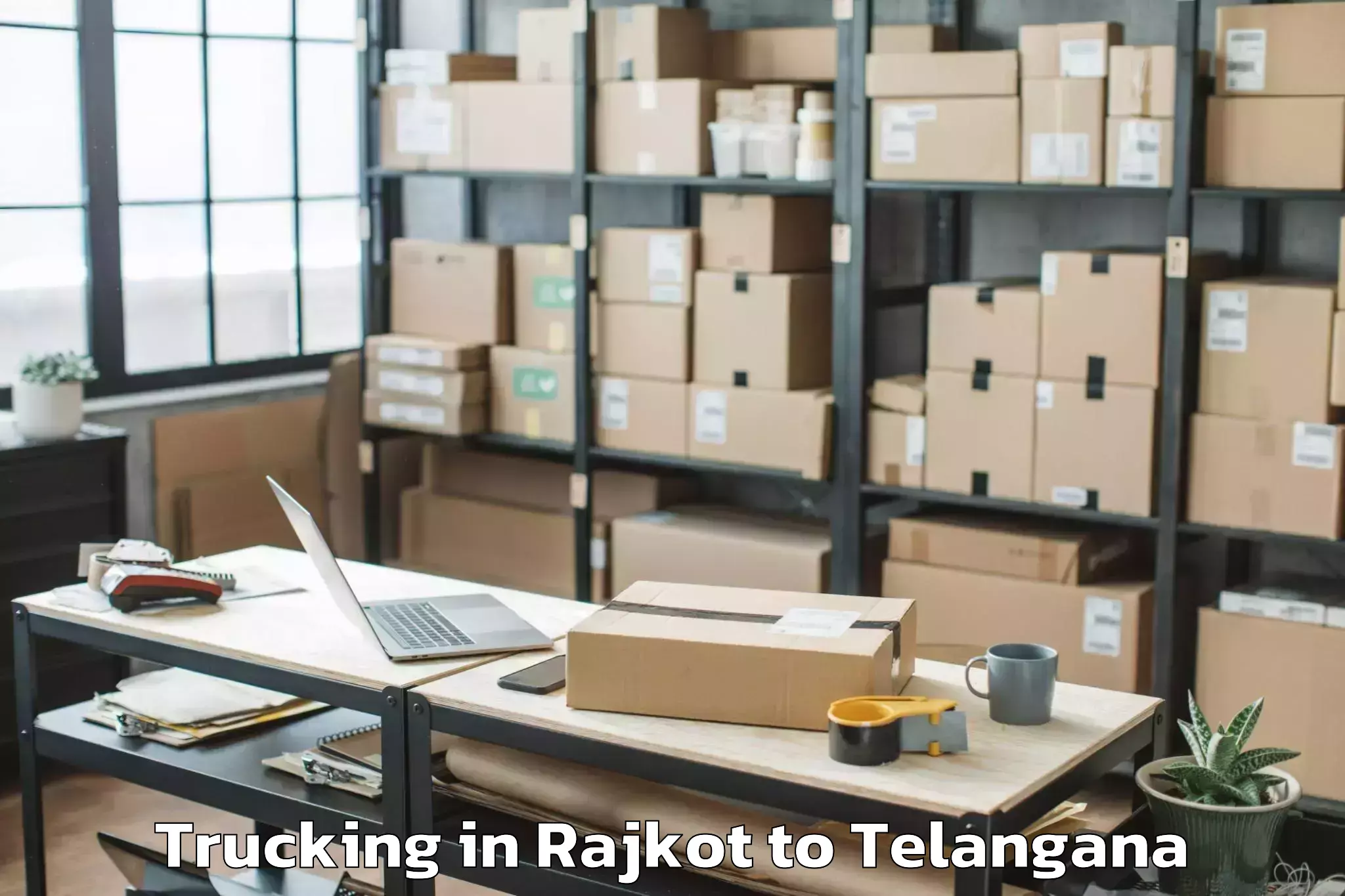 Book Rajkot to Ghanpur Trucking Online